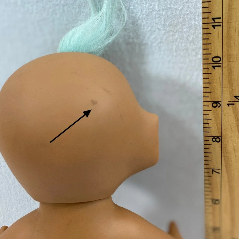 Ace Novelty Blue Star Jewel Belly Troll Doll 11